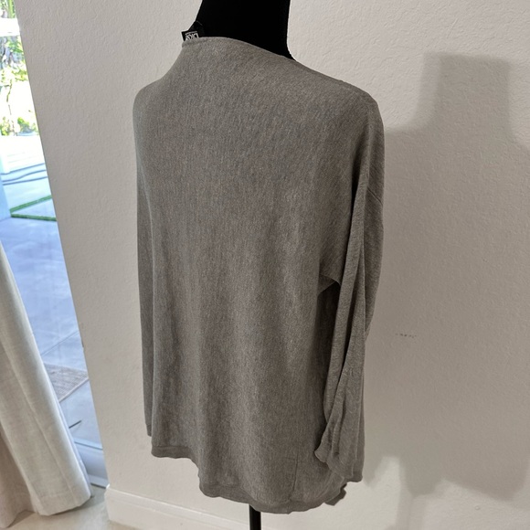 DKNY Women's Open Front Cardigan Sweater Size P/S Gray - Picture 4 of 9